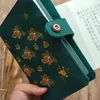 Loose-Leaf Thread Fabric A5A6 Embroidered Acorn Ripe Fruitful Handwritten Notebook With Retro Literature