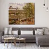 Camille Pissarro Canvas Art The Louvre Morning Sun Handmade Impressionist Landscape Painting Home Decor Modern