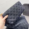 Luxus-Einkaufstaschen, 2 Stück/Set, Designer-Einkaufstasche, Denim-Damen-Schultertaschen, Umhängetasche, Griff oben, Kette, modisch, groß, Großhandel, Handtaschen, Taschen, große Kapazität, Münzbörse