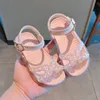 Sandals Baby Summer Scarpe 1-6 anni ragazze perline sandali First Walkers Baby Baby Princess Bow Dress Scarpe taglia 21-30 230606