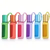 10 ml roll-on fles siliconen hoes feestgunst etherische olie fles draagbare lanyard beschermhoes