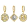 Kolczyki obręcze No Fade Gold Plane dla kobiet małe obręcze Oorbellen Hangers Pendientes Jewelry Ruchy Pierścienie Uszcze