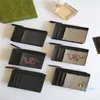 Дизайнерские мужские держатели карт женская унисекс карманная мода мини -держатель кредитных карт Классический кошелек для монеты на молнии на молнии доступен в нескольких цветах