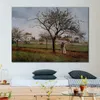 Canvas Art Импрессионист Pere Galliens House в Pontoise Camille Pissarro Landscape Paint