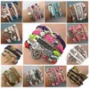 Chain Wholesale 30pcs/Lots Mix Style Infinity Love Charm Bracelets Antique Multilayer Leather Bracelets For Women Jewelry 230606