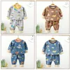 Pijamas Pijamas para niños Conjuntos de ropa de invierno para niños Pijamas cálidos de lana para niños Espesar Dinosaurio Niñas Ropa de dormir Bebé Ropa interior térmica 230606