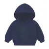 Vestes pull à capuche pour enfants Vêtements jeunes à sweat à sweat à sweat à sweat de haut et d'automne des garçons de haut niveau des filles