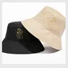 Sombreros de ala ancha para hombre y mujer, sombrero de cubo para el sol de gran tamaño, pescador Bob, gorra de algodón puro Plus Tiger R230607