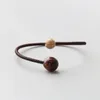 Cadena Budismo Tibetano Bodhi Cuerda hecha a mano Trenzada Simple Pulsera de madera especial Brazalete Yoga Amuleto Pulsera para hombres y mujeres 230606