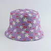 Sombreros de ala ancha con diseño de flor de cerezo, sombrero de cubo para mujer, moda de verano, sol, Reversible, Bob, Floral, gorra de pescador para hombre, R230607