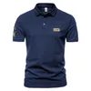 Mens Polos Summer High Quality Pure Color Lapel Slim Street Short Sleeve Outdoor Sports Tshirts Polo Shirt 230607