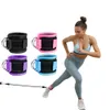 Tillbehör 1Pair Fitness Ankle Straps Benövningar Justerbar Dring Manschetter Gymträning Glutes Ben Strench Sports Feet Guard 230606