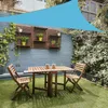 Shade Big Size 300D Lake Blue Polyester Tarpaulin Waterproof Garden Balcony Rainproof Canopy Pergola Swimming Pool Sun Sails Awning