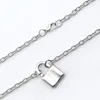 Chains Handmade Cool PadLock Pendant Necklace For Women Men Streetwear Punk Silver Color Necklaces Gothic Choker Party Jewelry Gift
