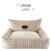 Akcesoria mody pies wyciekające łóżko dla szczeniąt Kitten Małe zwierzę z poduszką rozkładaną sofę 4 sezonowe domowe domy Dachshund towary