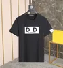 DSQ PHANTOM TURTLE Mens Designer T shirt Italian Milan Fashion Logo Print T-shirt Summer Black White T-shirt Hip Hop Streetwear 100% Algodão Tops Plus size 12566