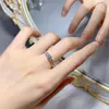 Anéis Cluster 5mm Full Moissanite Para Mulheres S925 Prata Corte Redondo Enternity Diamante Alianças de Casamento Anel de Luxo Joias Banhadas a Ouro 18K