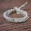 Chaîne fait à la main bricolage mixte cristal pierre perlée Wrap Bracelet avec chaîne pour femmes goutte 230606
