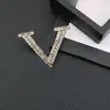 20 Style Brand Desinger Brooch Crystal Rhinestone Pearl Letter Brooches Decoration Accessories Jewelry Woman