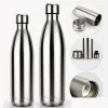 Storage Bottles Jars Diversion Water Bottle Secret Stash Pill Organizer Can Safe Stainless Steel Tumbler Ing Spot For Money Bonus Dhcwk