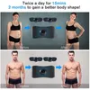 Ab Rollers Abs Stimulator Muscle Toner Stimulating Belt Abdominal Training Device USB Rechargeable Wireless Fitness Workout Equiment 230606