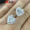 Loose Diamonds DJMAX Heart Shape Loose Stones 4-12mm D Color VVS1 Super White Excellent Cut Diamonds for Women Jewelry 230607