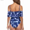 Umstandsbadebekleidung Frauen Badeanzug Sexy Rüschen Polyester Druck Sling Bikini Schwangere Mutter Boutique Designer Beachwear Sommerkleidung für Mutterschaft T230607