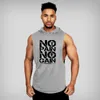 Mannen Tank Tops Gym Kleding Heren Bodybuilding Hooded Tank Top Katoen Mouwloos Vest Sweatshirt Fitness Workout Sportkleding Tops Mannelijk 230607