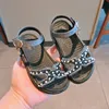 Sandals Baby Summer Scarpe 1-6 anni ragazze perline sandali First Walkers Baby Baby Princess Bow Dress Scarpe taglia 21-30 230606