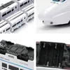 Diecast Model Kids Electric Train Railway Toys For Simulation Sound Light Music Educational Locomotive Christmas Gift 230605