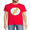 The Flash Men s Big Men s Graphic T-Shirts con mangas cortas, paquete de 2, tallas S-3XL