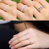 Cluster Rings S925 Silver 5-10 USA Size CZ Plated Simulated Eternity Ring Bands Wedding Fashion Jewelry For Women Bague Anillos Men