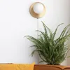 Wall Lamp Copper&glass Ball Lamps Restaurant Balcony Aisle Bedroom Sconce With Zipper Switch Indoor Decor Light Fixture