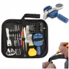 144st Professional Watch Tools Set For Case Opener Reparationsverktyg Horloge GereedSchapset Hand-verktyg228m