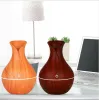 Essential humidifier aroma oil diffuser Wood Grain ultrasonic wood air humidifier USB cool mini mist maker LED lights for home office