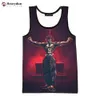 Men's Tank Tops Fashion Summer Baki Hanma Tank Tops Men Sleeveless Spring Summer Harajuku Streetwear Personality 3D Printed Beach Tops Tees 230607