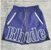 4MO1 Black Rhude Mesh Shorts Men Women 1 Quality Pill Zip Pockets Slightly Oversize Premium Nylon Flight Breeches 8rgm Hj01