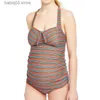 Costumi da bagno premaman Stripe Costumi da bagno colorati Costume intero da donna Costumi da bagno alla moda Estate Sexy Bikini da donna incinta Maternidade T230607