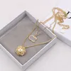 19Style Designer de luxe Double Lettre Pendentif Colliers Plaqué Or 18K Crysat Perle Strass Pull Collier pour Femmes Fête De Mariage Jewerlry Accessoires C11