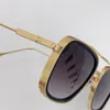 New fashion design square sunglasses FLIGHT 008 K gold frame simple and generous style high end outdoor uv400 protection glasses top quality