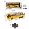Elektrisches RC-Auto, elektrischer drahtloser Fernsteuerungsbus, Beleuchtung, Simulationsmodell, Spielzeug für Jungen 230607