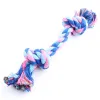 Pet Toy Cotton Braided Bone Rope Double knot cotton rope trumpet Chew Knot for Dog