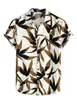 Mens Designer Shirts Mens Casual Hawaiian Shirts Kort ärmknapp ner Strandtröjor Tropiska blommorskjortor