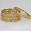 Bangle Dubai Bangles for Women Girlf Изоблатые ювелирные украшения 14K Золото покрыта африкански