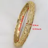 Bangle Dubai Bangles for Women Girlf Изоблатые ювелирные украшения 14K Золото покрыта африкански