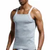 men's fashion vest cotton Tight tank top home sleep Casual Solid boy Sexy Asian size Casual sleeveless garment Body