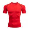 Men's T-Shirts Sports Short Sleeved Running T-Shirts Fitness Quick Drying Basketball Jersey Compression Shirt Elastic Tight Sport Men Gym 230607