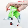 Novel Games Alloy Finger Scooter Finger Toy Skateboards With Pants Shoes and Tools Finger Scooter Toy Mini Skateboard Finger Toy for Gift 230606