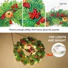 Stitch Diamond Painting With Lights Christmas Wreath Kit Diy Diamond Inlaid Home Wall Decoration Hanging Painting Christmas Gift