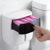 Suportes de papel higiênico de papel higiênico de papel higiênico toalhas de papel plástico para o suporte da parede Caixa de armazenamento da prateleira de banheiro montada no banheiro suporte do vaso sanitário portátil